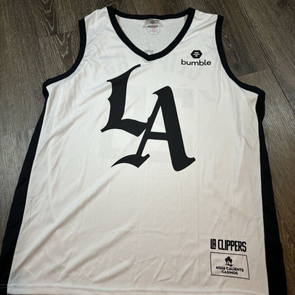 LA Clippers White and Black Jersey